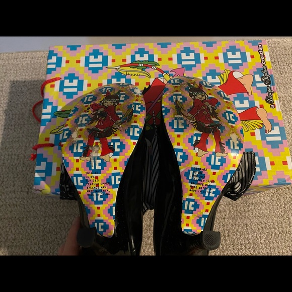 Irregular Choice ‘Flick Flack” Black Heels - Picture 5 of 6